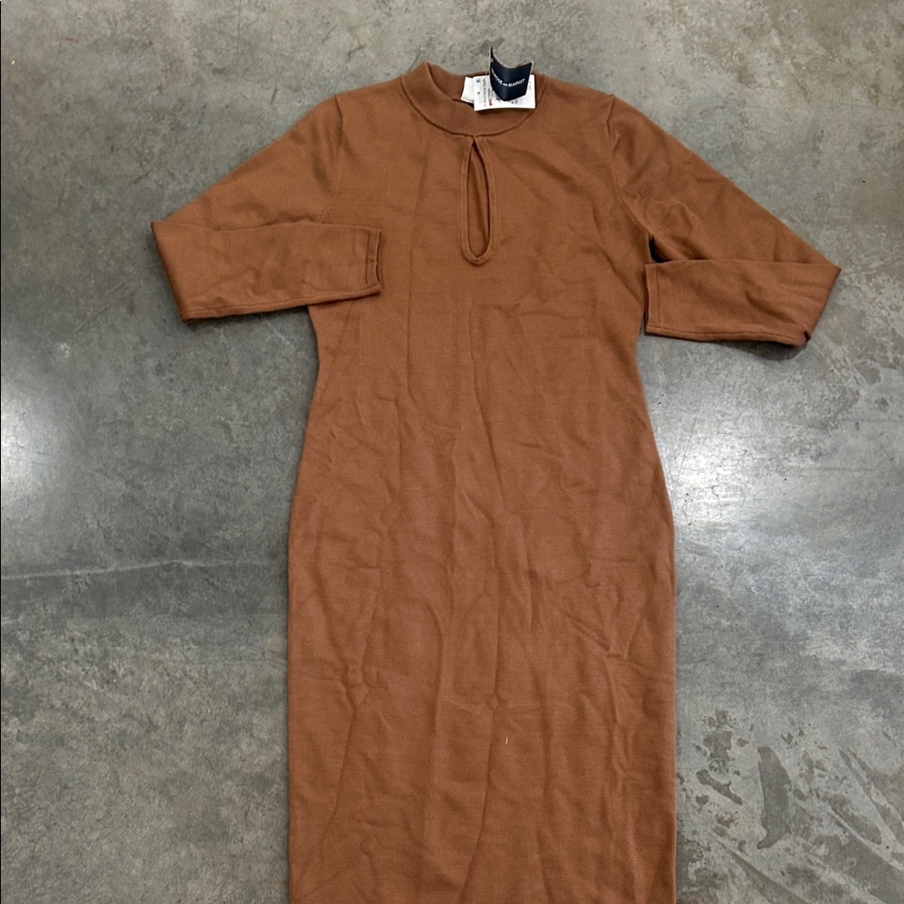 Elegant Brown Women's Dress